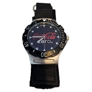 Coca Cola Zero Watch Rare Promotional Collectible Promo Vintage Black UNTESTED